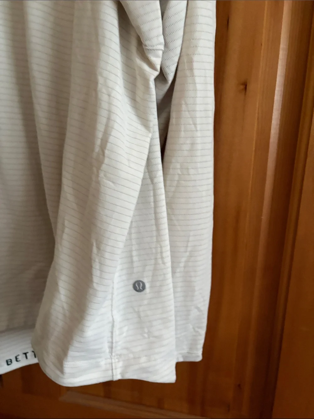 lululemon athletica Men’s Cream Crewneck Hooded Sweater